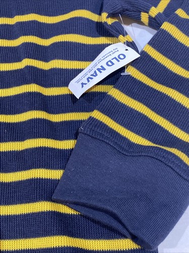 NWT Old Navy Sweater Mock Neck Youth Size M(8) Black / Stripped - Picture 3 of 12