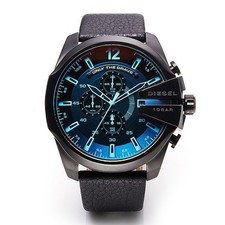 Diesel Mega Chief Chronograph Men's Leather Watch stamp DZ4323 145428495
