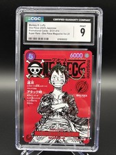 Monkey D. Rufy SR ST21-014 carta rivista pezzo unico giapponese CGC 9 come nuova