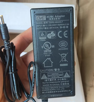GVE GM95-480200-F 5.5*2.5mm 48V 2A Netzteil-Adapter-Ladegerät mit Plug