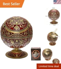 Luxury Handcrafted Ashtray with Lid - Odor Eliminator for Cigarettes & Cigars