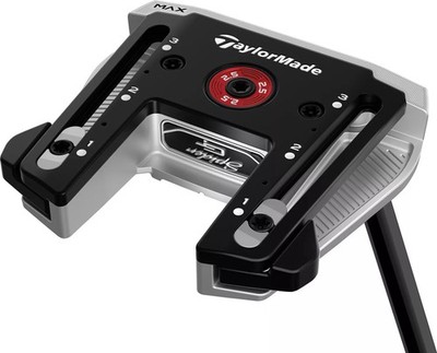 TaylorMade Spider GT Max Mallet Putter Silver Black 2.5 Loft SuperStroke Grip