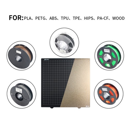 (without Magnetic Base )430x430mm PEI Build Plate 3D Print Bed Double TDW - Zdjęcie 3 z 11