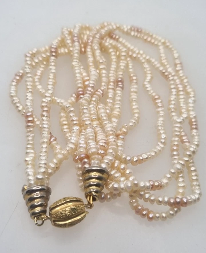 PERLE DI FIUME COLLANA VINTAGE - Immagine 2 di 4