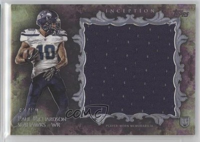 2014 Topps Inception Rookie Jumbo Relics Purple 47/50 Paul Richardson RC 0l1