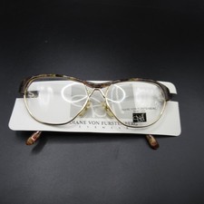 NOS Diane Von Furstenberg DVF 29 922 Eyeglass Frames Gold Tone Tortoise