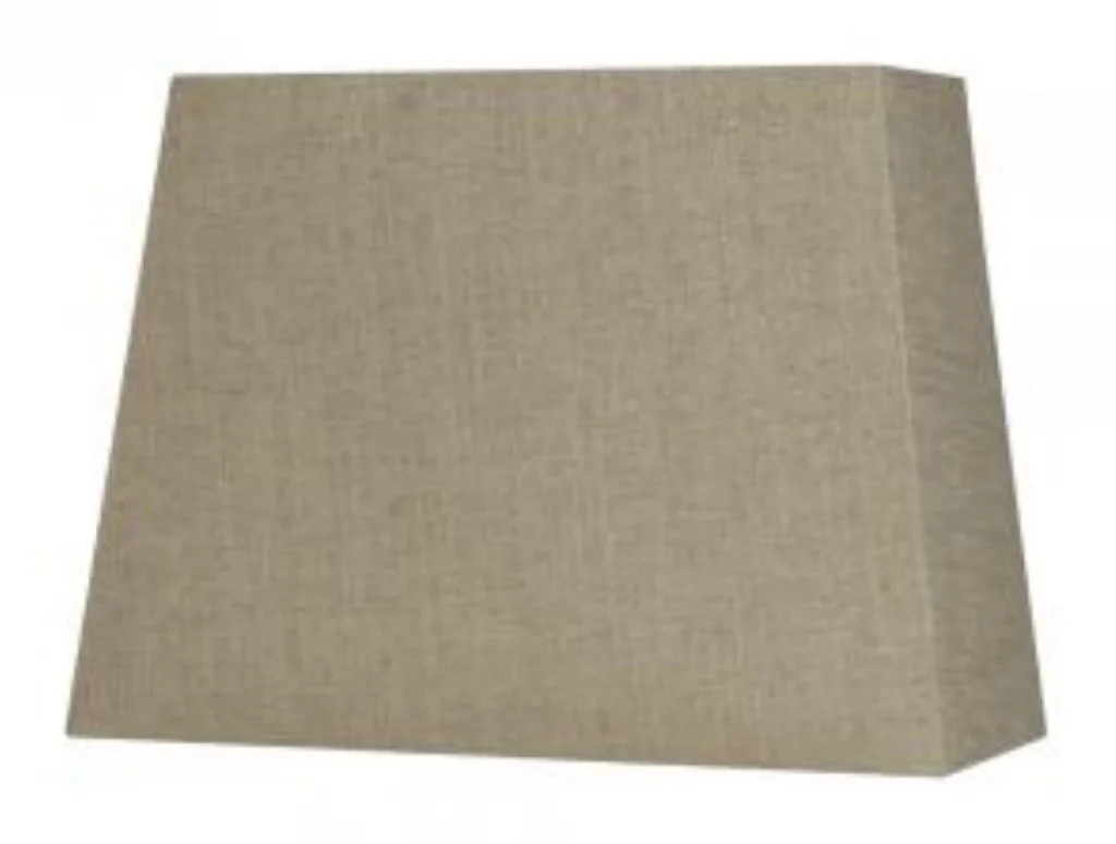 Lampshade Brown 10"" Bracken Linen Trapezium 250mm Oaks Lighting L515/10 BR