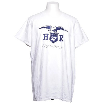 Hampton Republic 27, T-shirt, Größe: XXL, Weiß/Blau, Baumwolle, Print #Vjf