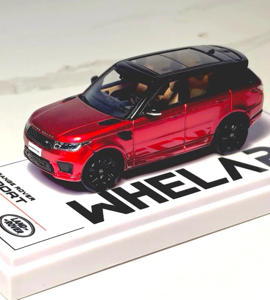 EY WHELART 1:64 2018 Red Range Rover Sports SUV Model Diecast Display Car  - Image 4 of 4