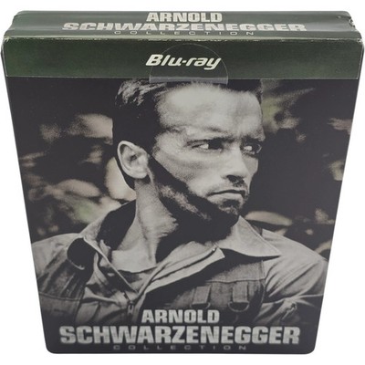 Arnold Schwarzenegger Collection Blu-Ray Steelbook Metall -röhrchen 4 Filme B