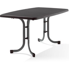 SIEGER Tisch 253/G 150 x 90 cm grau Gestell aus Stahl in eisengrau, Tischplat...