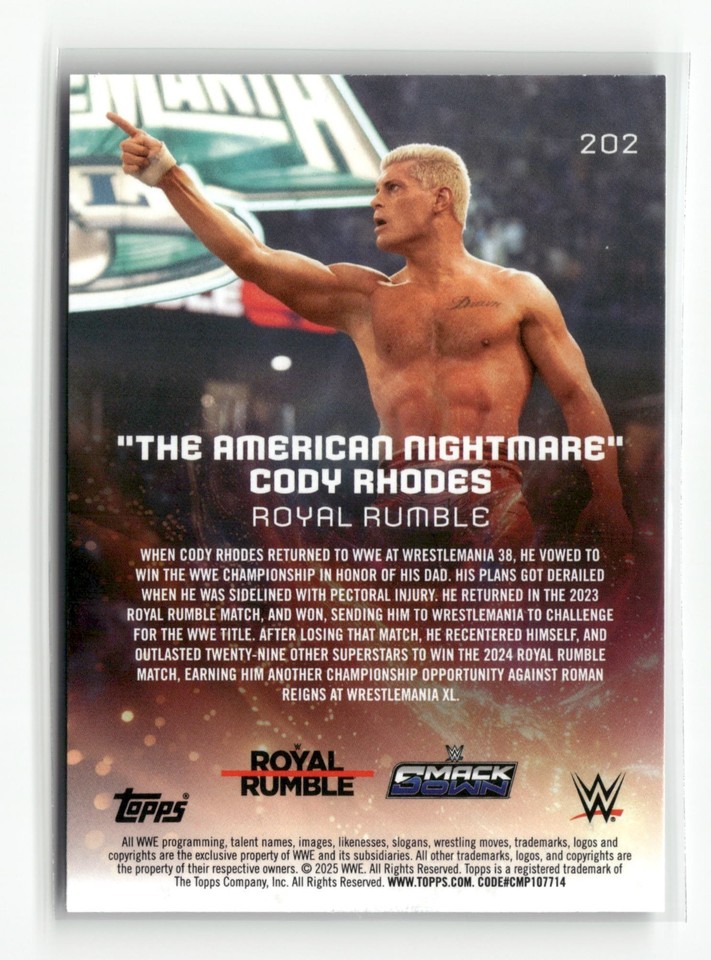2025 Topps Universe WWE Base Event Variations #201-300 Set Pick Your ...