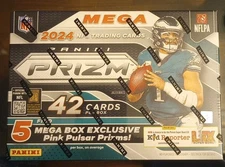 New Panini 2024 Prizm NFL Mega Box - Target Exclusive - Pink Pulsar Prizms