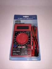 7 Function Digital Multimeter DC-AC Voltage Battery Multi Tester Cen-Tech 98025