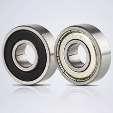 Bicycle Bearings Bike Wheel Hub Bearings Bike Headset Steel 6000-2RS Silver 2pcs