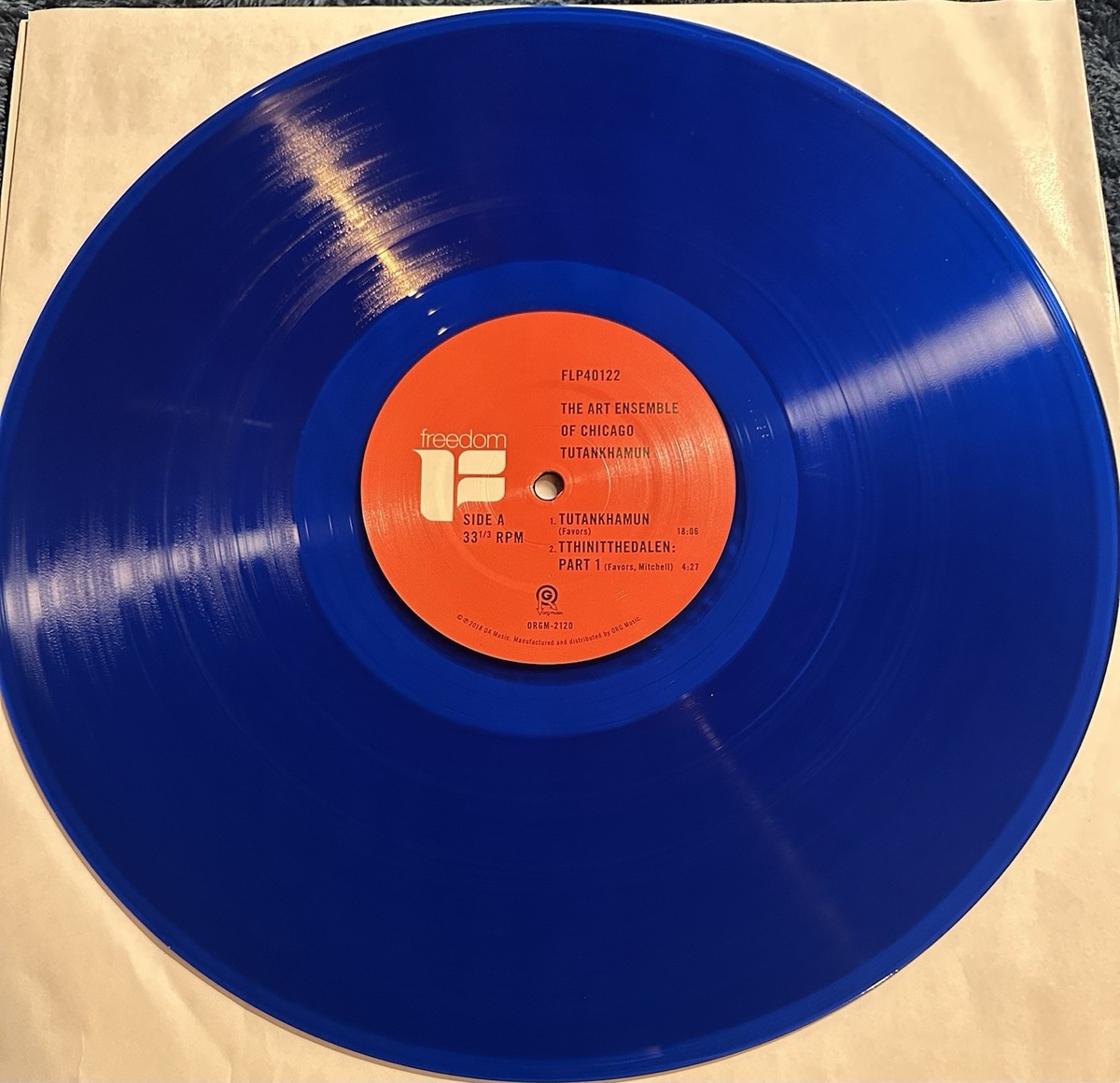 Art Ensemble Of Chicago - Tutankhamun LP Freedom 2018 Blue Vinyl