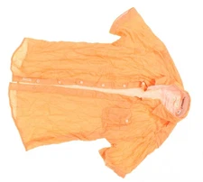 Weatherproof Vintage Men Casual Button-Down Shirts Orange M