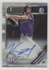 2019 Bowman Chrome Prospect Refractor 371/499 Vince Fernandez #CPA-VF Auto 2f9