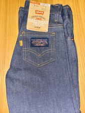 Vintage 1970s Kid Size 6 Levis Orange Tag 'Hardwear' Jeans