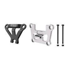 GPM Alum Front Bulkhead Mount  Front Bumper Support Mount Silver 1/16 Mini Maxx