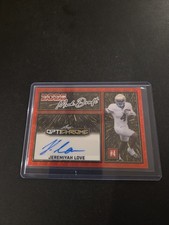 Marketplace image: 2025 leaf optichrome football auto Jeremiyah Love 1/1 Super Flood  Superfractor