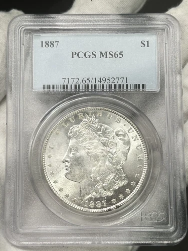 1887-P $1 Morgan Dollar PCGS MS65 Philadelphia 90% Silver US Coin