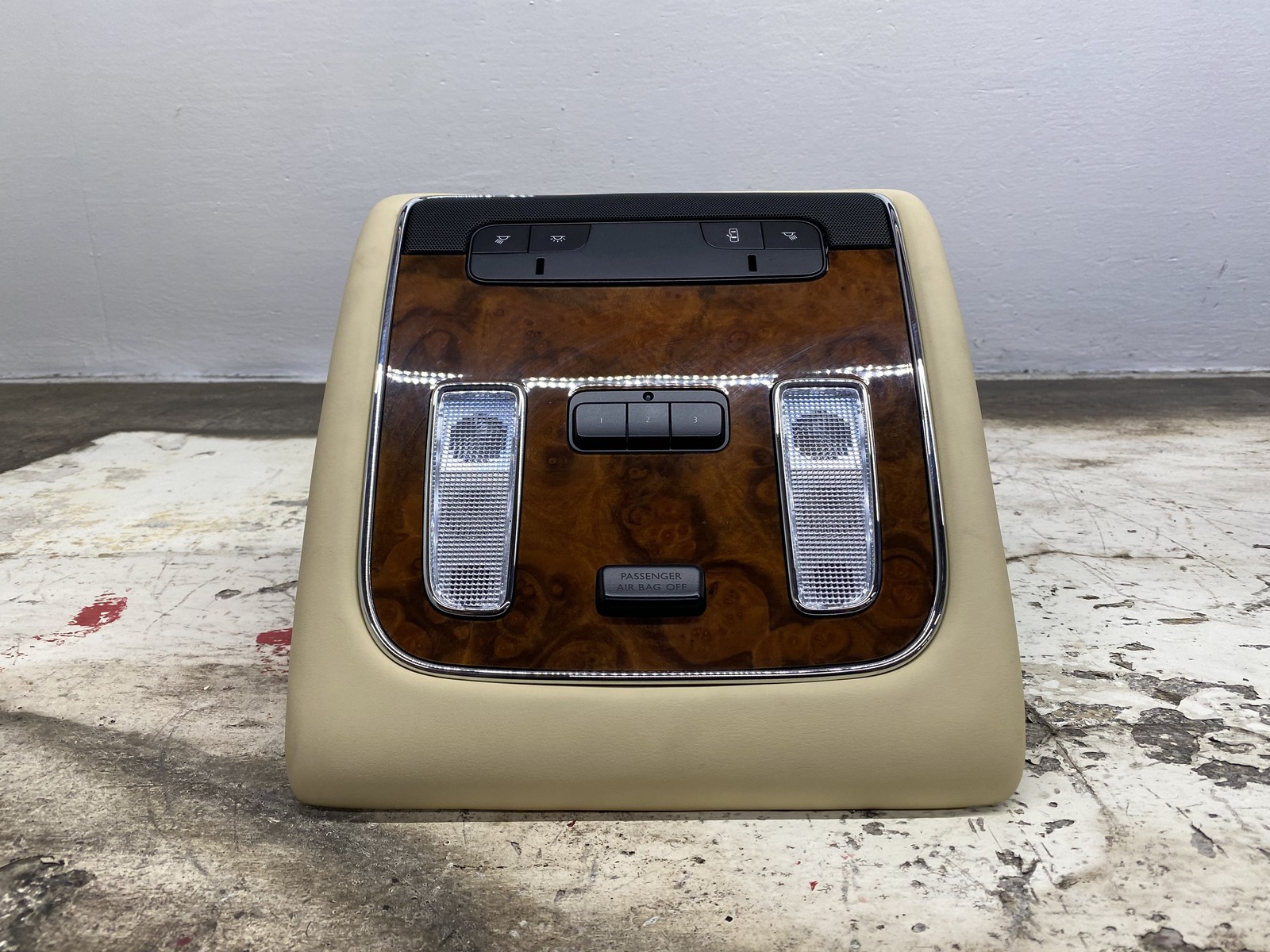 2010-2020 BENTLEY MULSANNE OEM FRONT ROOF CONSOLE DOME LIGHT LAMP SWITCH PANEL