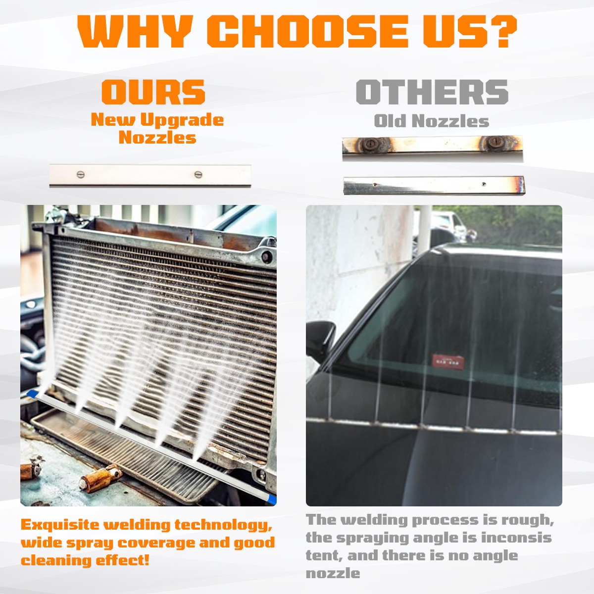 39''Portable Radiator Cleaning Wand,4500 PSI Radiator Flush and Cleaner Tool,Qui