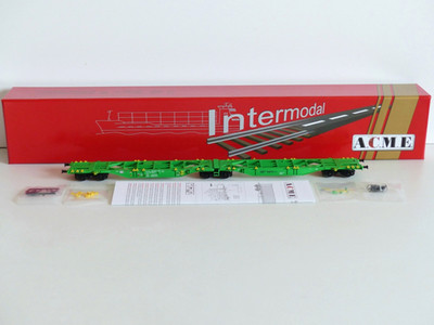 ACME H0 40492 Doppeltragwagen Sggmrss MFD RAIL, ohne Beladung, neuwertig OVP (2)