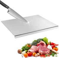 Edelstahl Schneidebrett 30X40Cm FüR KüChe, Hygienisch Robust, Rutschfest, SpüLma
