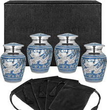 Wings of Love Mini Keepsake Urns for Human Ashes - Set of 4 - Beautiful And