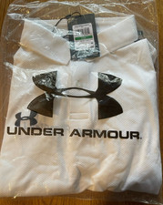 Under Armour Men's Team Performance Polo NWT WHITE Size Large