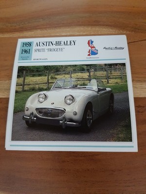 Austin Healey Sprite Frogeye   - Geschichte & Technische Daten -  Karte (2)