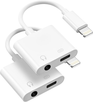 [Mfi Certified] 2 Pack Lightning to 3.5Mm Headphone Jack Adapter, 2