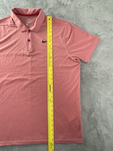 Nike Poloshirt Erwachsene Large hellrot Golf Performance Dri-Fit Herren Standard Fit - Bild 8 von 13
