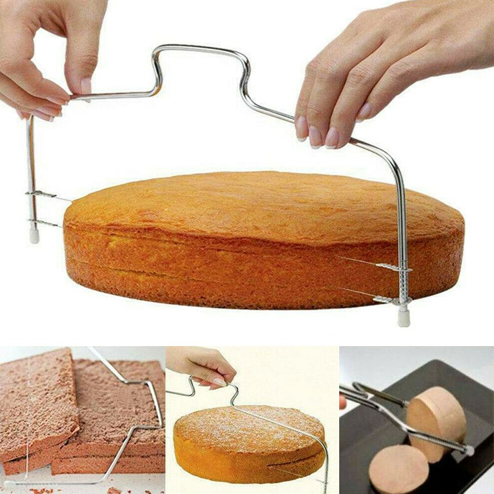 .Cake Leveller Layer Cutter Wire Adjustable Cake Cutter Leveler Cake Slicer For