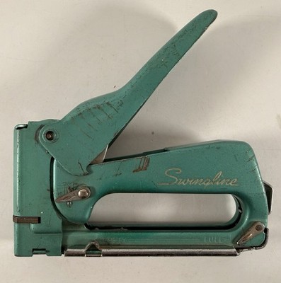 Vintage Swingline Teal Green Heavy Duty Stapler Works Perfectly USA