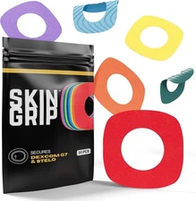 Skin Grip Adhesive Patches Compatible with Dexcom G7 & Stelo CGM Rainbow Pack 