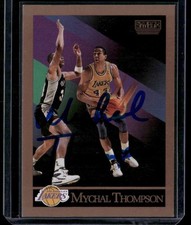 1990-91 Skybox - Mychal Thompson #141 Signed Autographed Card