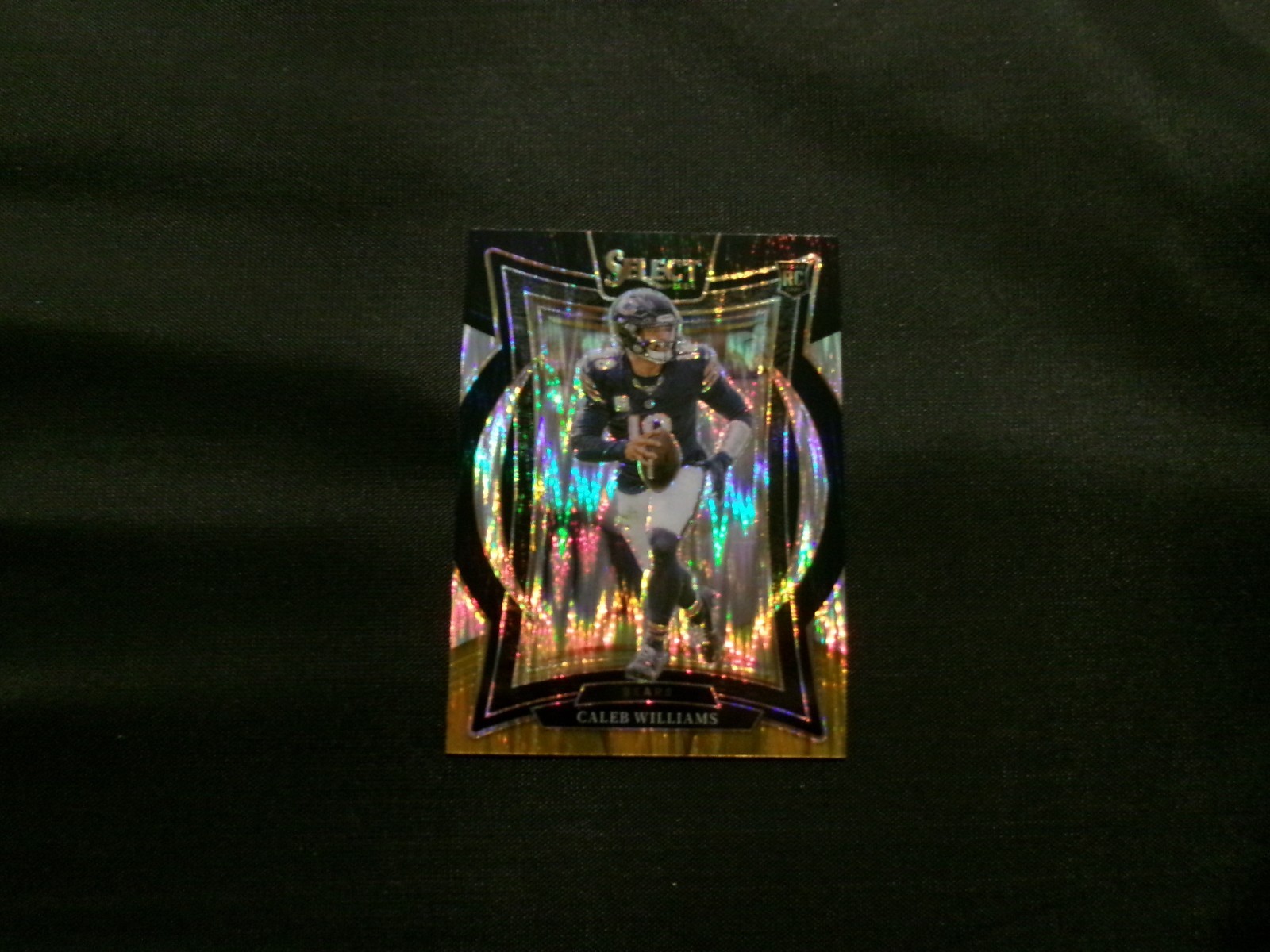 2024 Panini Select - Concourse Caleb Williams #25 Black & Gold Shock Prizm (RC)