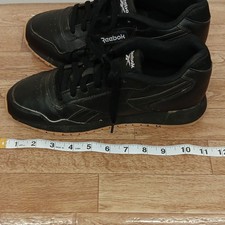 Reebok MemoryTech Men's Low Top Lace-Up Sneakers Black Gum Rubber Sole