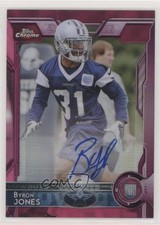 2015 Topps Chrome Rookies BCA Pink Refractor 26/75 Byron Jones #201 Auto 3j7
