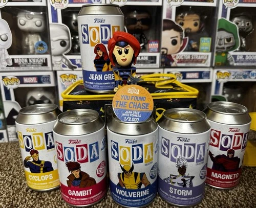 Funko Pop! Soda X-Men '97 Cooler & Set of 6 Sodas With Jean Grey Chase - 2000 Pc
