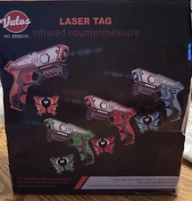 Laser Tag Guns, Vatos, Infrared Countermeasures 3 Guns + 4 Target Vests Open Box