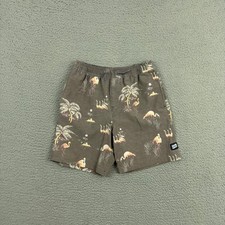 RIP CURL Laydays Board Shorts Boys Medium Brown Flamingo Surfer Beach Swim