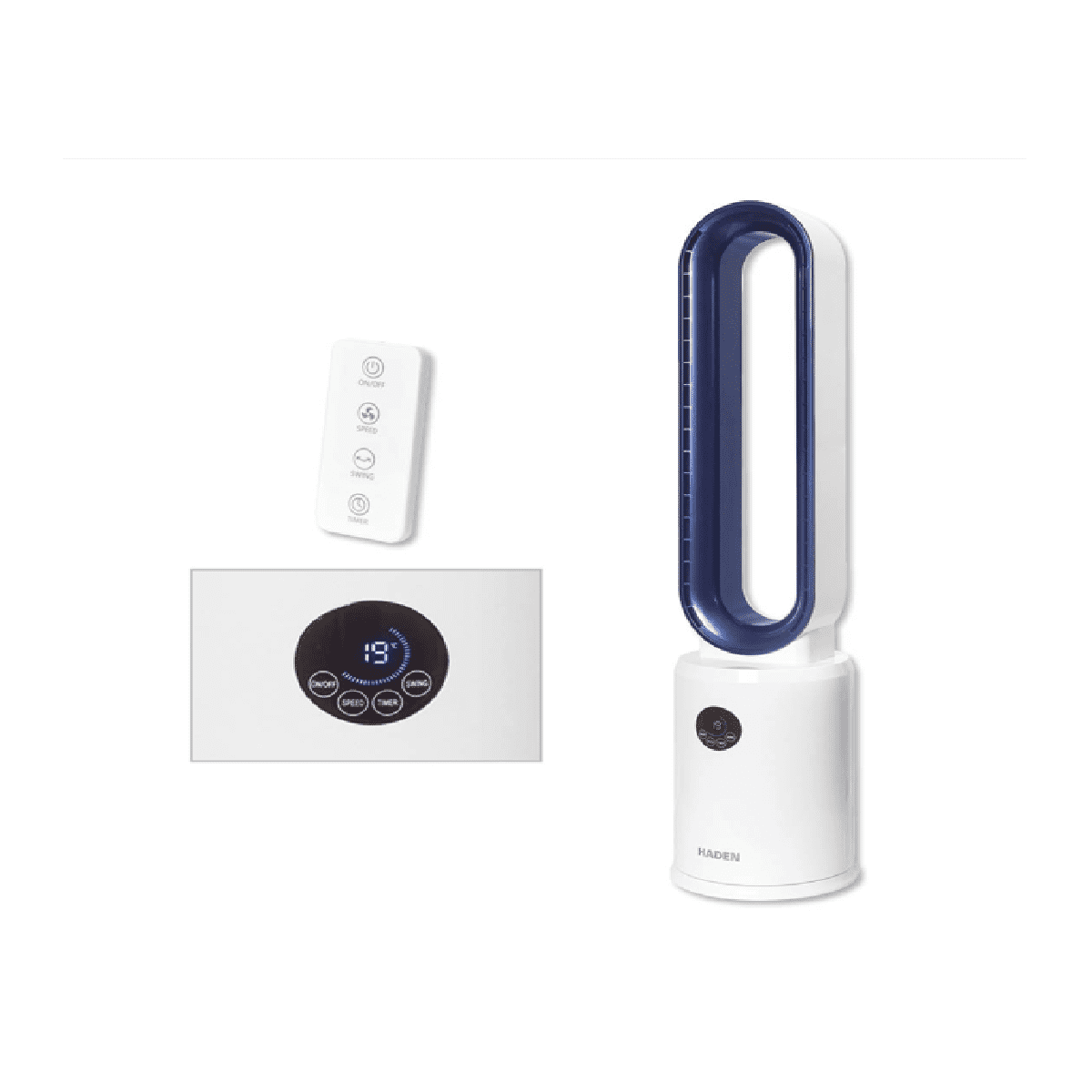 (WS & W18.0) 215529 - Haden Bladeless 50 Tower Fan - White