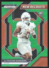 2509H 2024 Panini Prizm Draft Picks #NR-JSS Ja'Tavion Sanders New Recruits Green