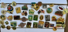 Large Lot Of Vintage Australian And New Zealand Travel Pins