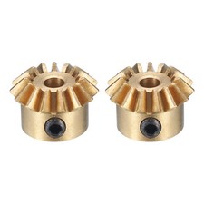 2pcs Bevel Gear Tapered Bevel Pinion Gear 0.8 Module 15T 3mm Hole]