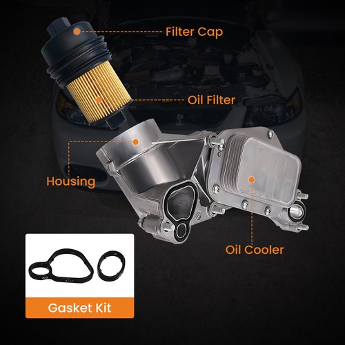 Seals Fitted Oil Cooler Assembly For Holden Cruze JG JH F18d 1.8 Astra Ah Barina - Picture 8 of 19